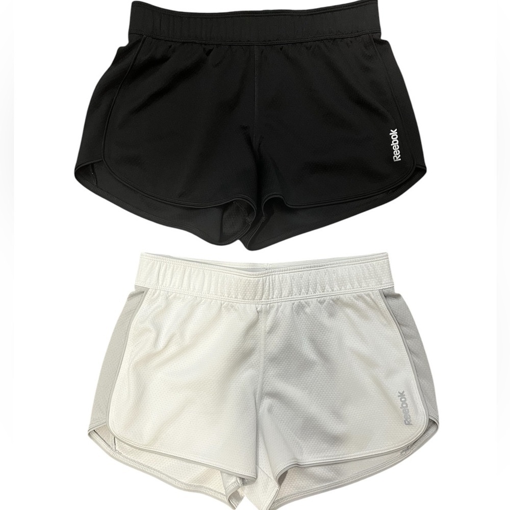 Reebok Women's Black Athletic Running Short‎ Bundle Set XS Gym Athleisure